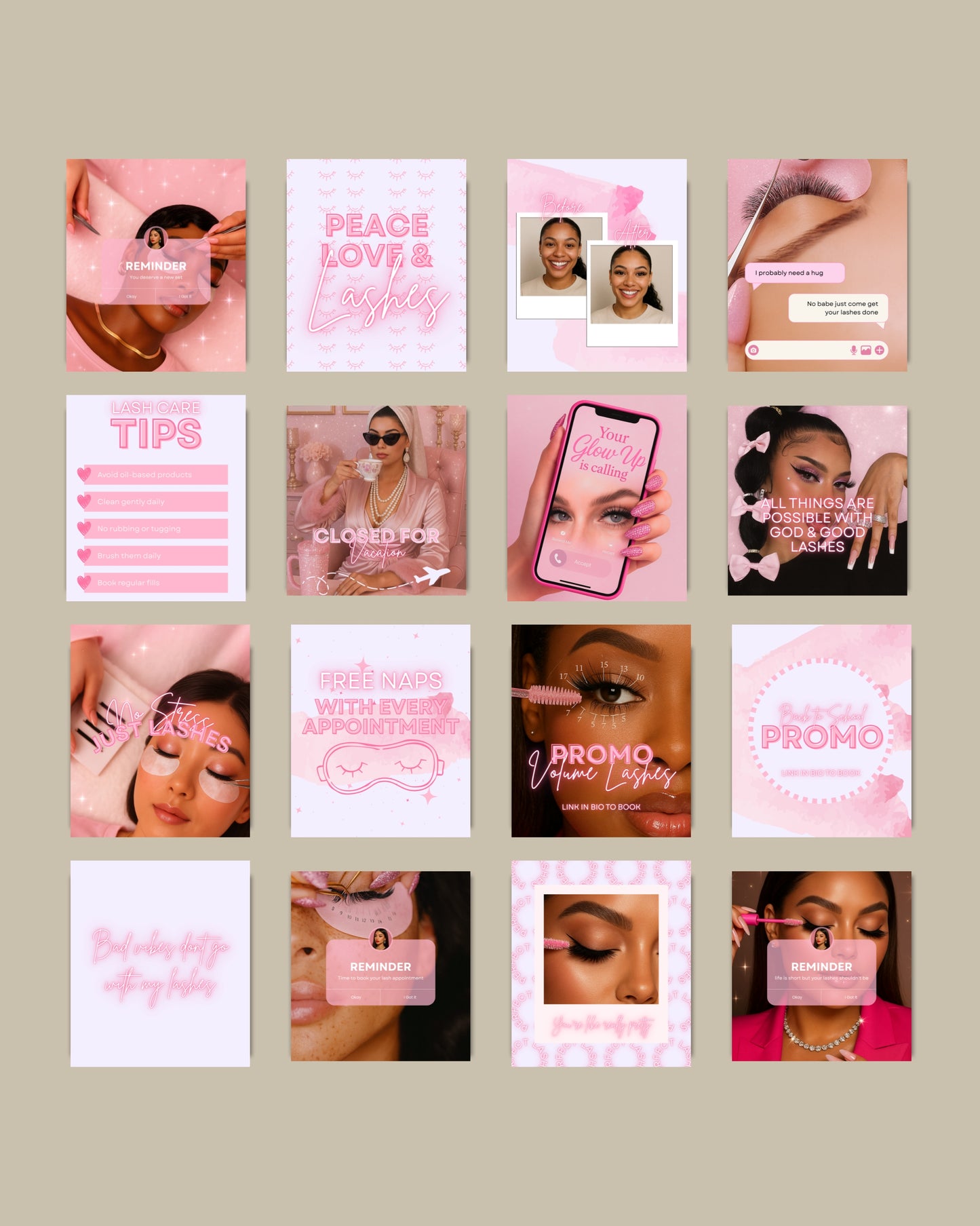 Beauty Baddie Client Magnet Duo (Pink + Purple Editions)