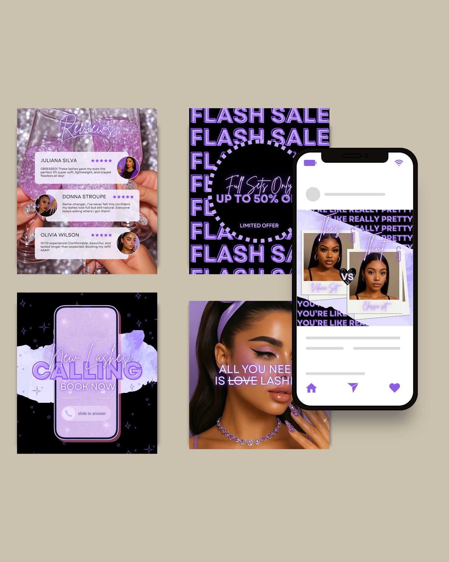 Beauty Baddie Client Magnet Duo (Pink + Purple Editions)