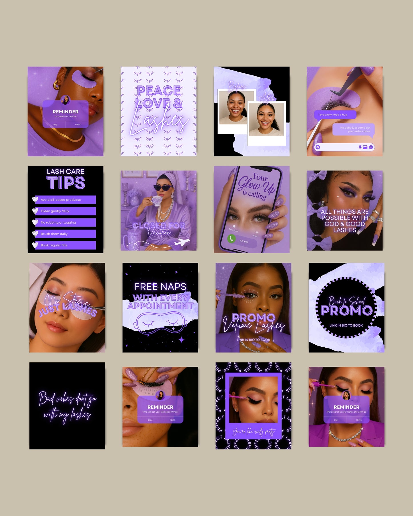 Beauty Baddie Client Magnet Duo (Pink + Purple Editions)