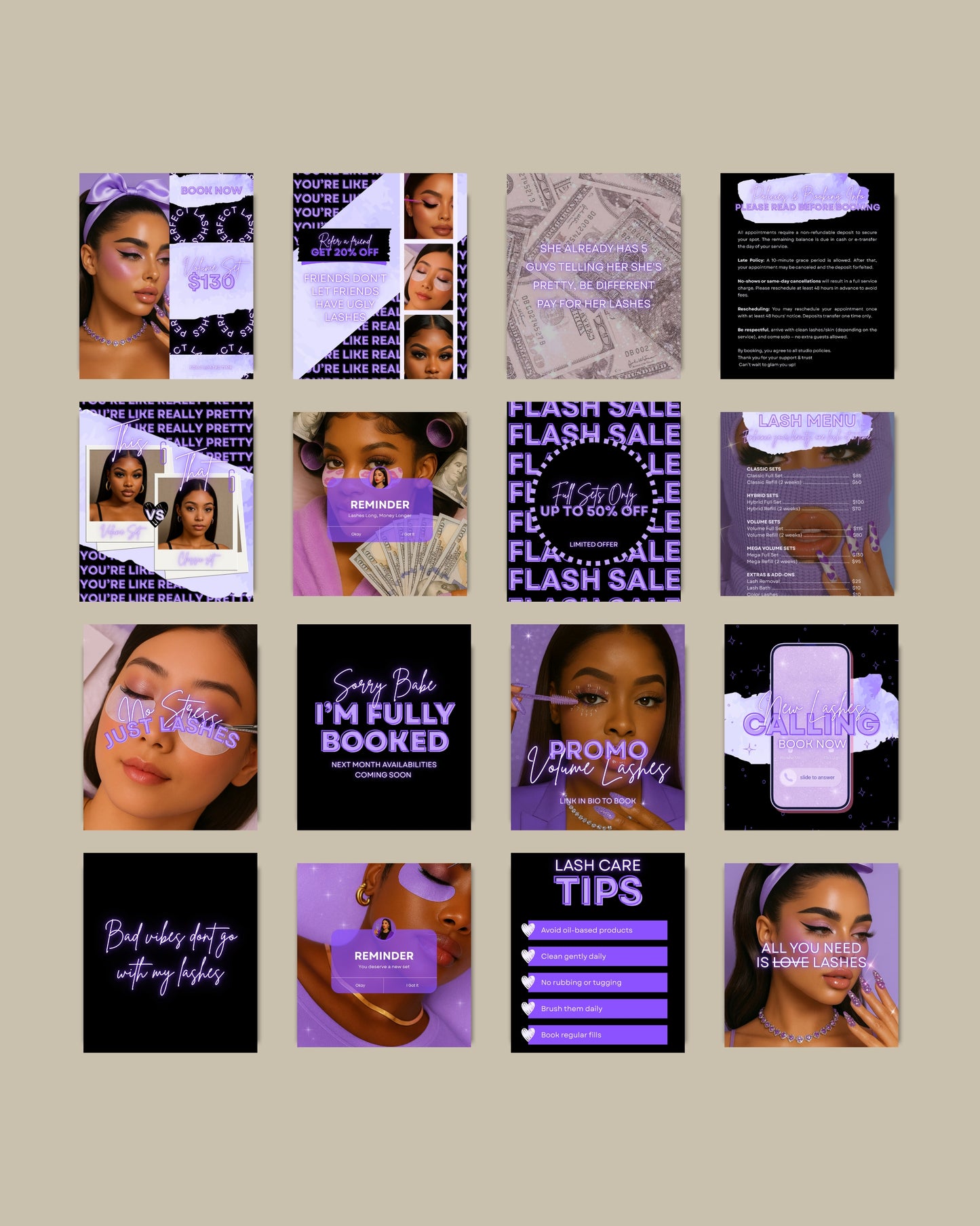 Beauty Baddie Client Magnet Duo (Pink + Purple Editions)