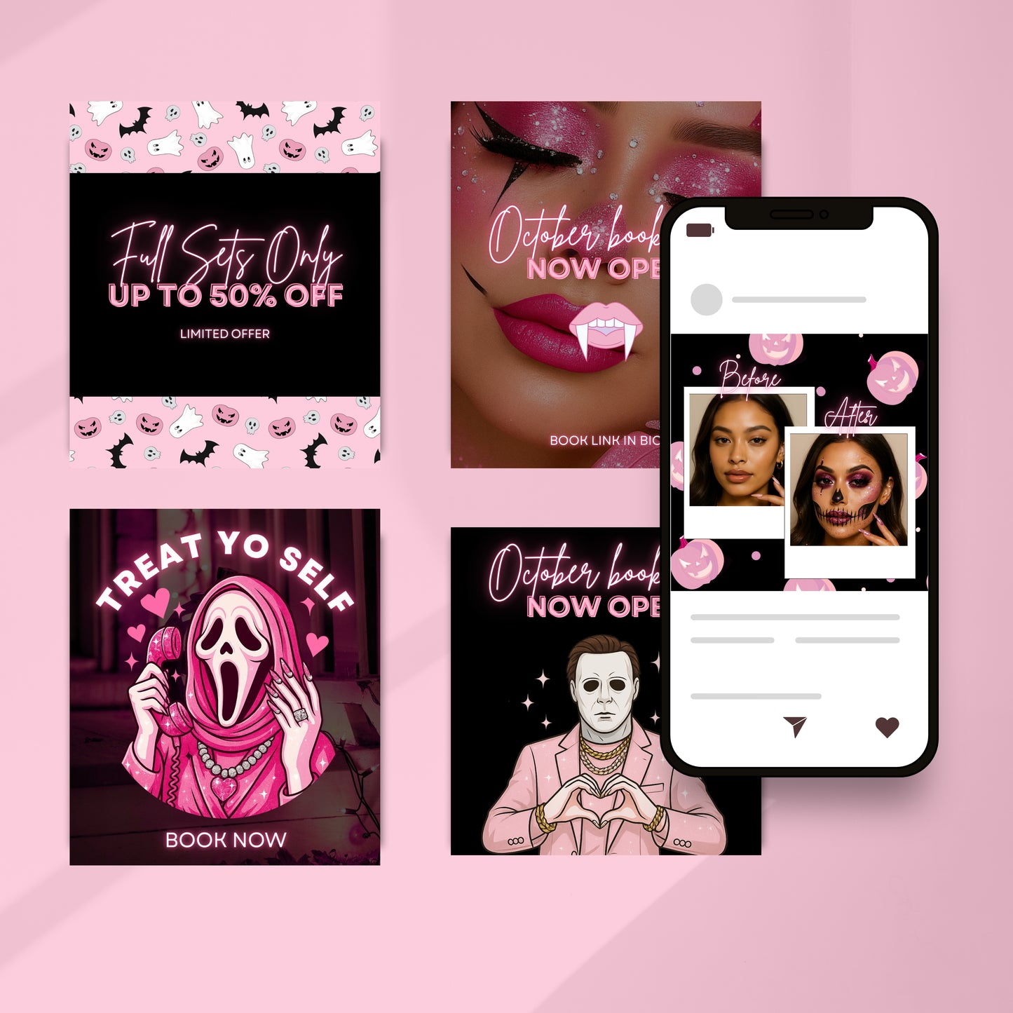 The Spooky Glam Social Bundle