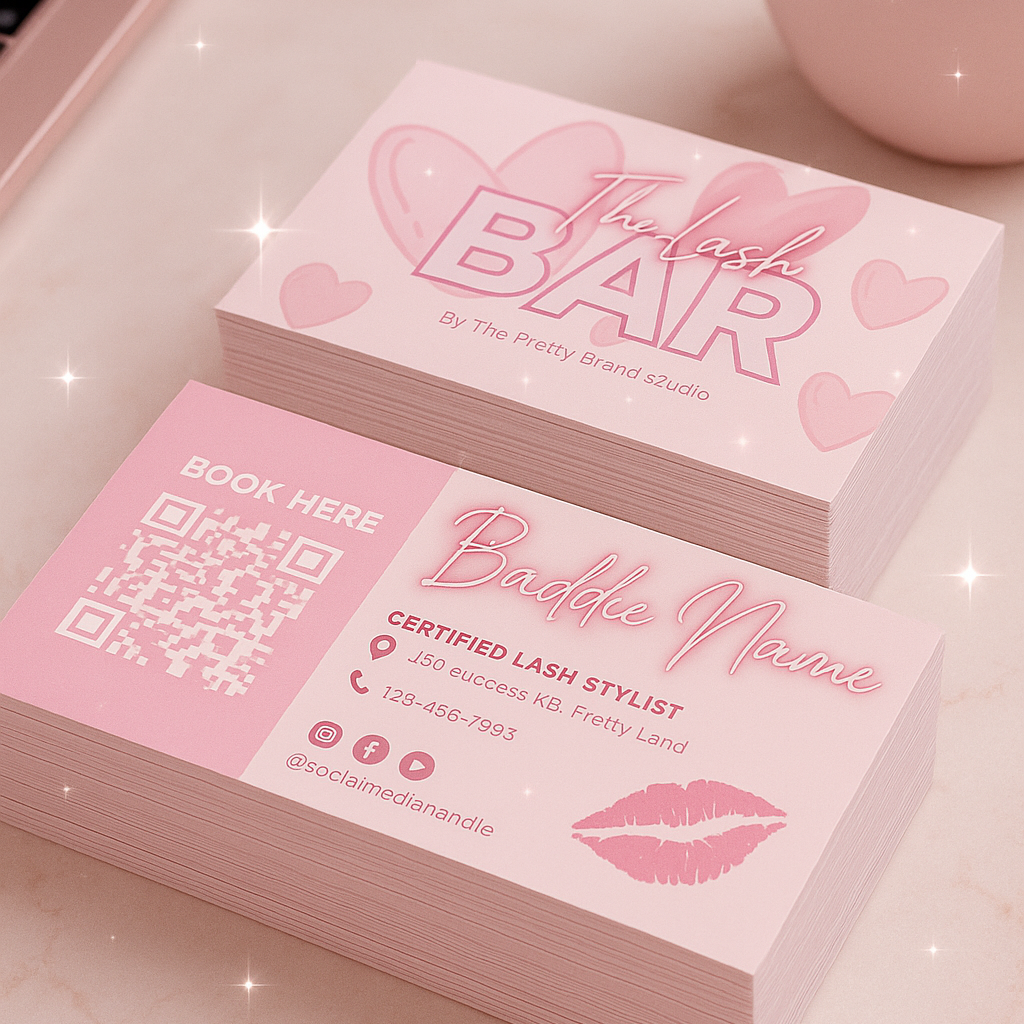 The Lash Doll Edit – Cotton Candy Dream Business Card