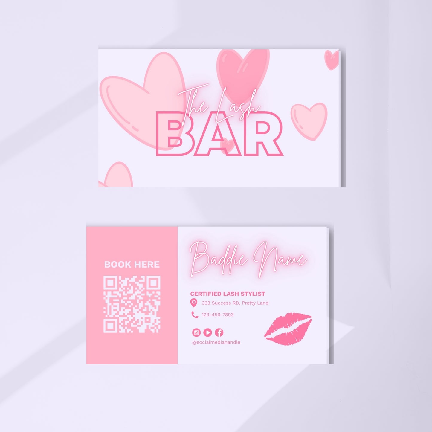 The Lash Doll Edit – Cotton Candy Dream Business Card