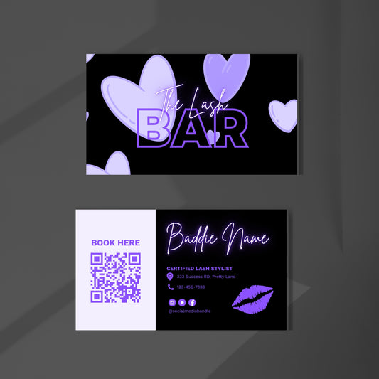 The Lash Doll Edit – Violet Fantasy Business Card
