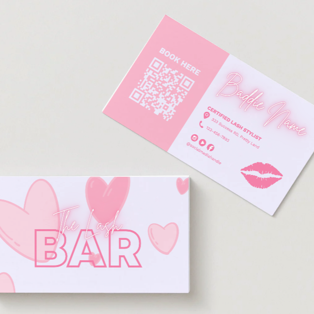 The Lash Doll Edit – Cotton Candy Dream Business Card
