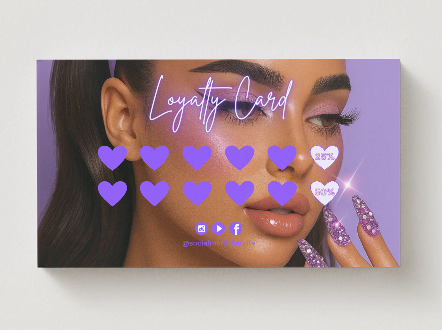 The Lash Doll Edit – Violet Fantasy Loyalty Card