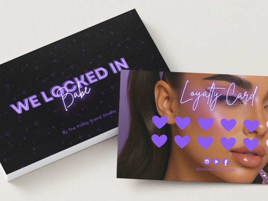 The Lash Doll Edit – Violet Fantasy Loyalty Card