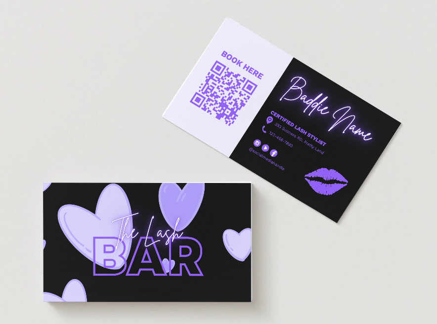 The Pretty Brand Studio Violet Fantasy – Beauty Biz Glow-Up Bundle (5-in-1 Canva Kit)